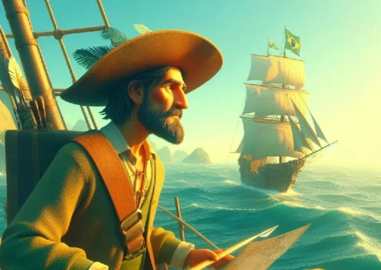 Descubra como Pedro Álvares Cabral chegou ao Brasil em 1500 nesta incrível história infantil cheia de aventuras!