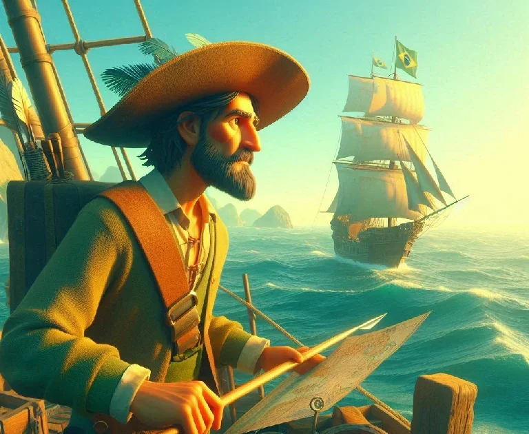 Descubra como Pedro Álvares Cabral chegou ao Brasil em 1500 nesta incrível história infantil cheia de aventuras!