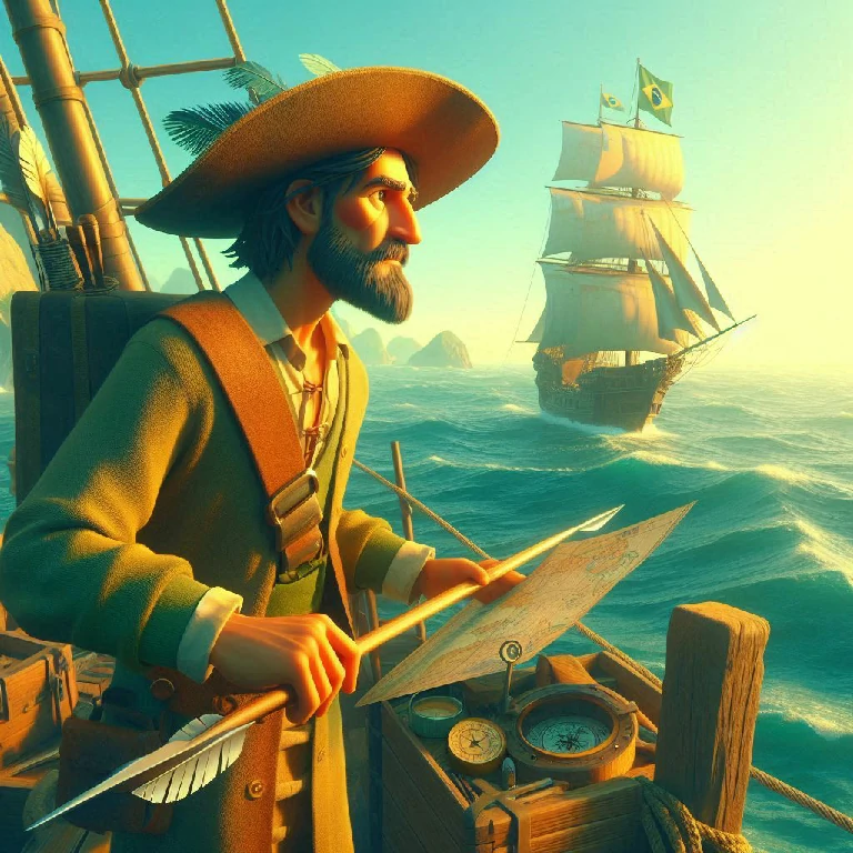 Descubra como Pedro Álvares Cabral chegou ao Brasil em 1500 nesta incrível história infantil cheia de aventuras!